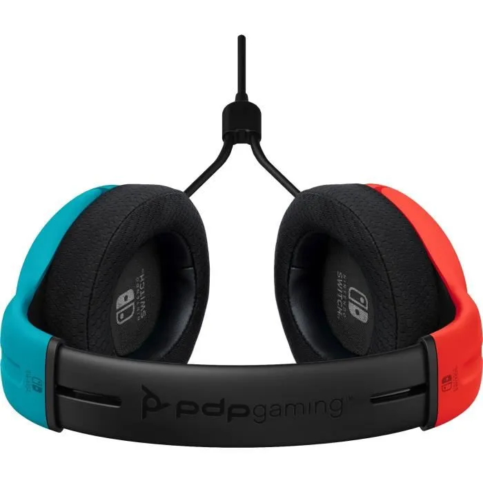 PDP Casque gaming filaire AIRLITE LVL40 Nintendo Switch Licence Officielle Microphone Flexible Bleu Néon Rouge Néon PDP Casque gaming filaire AIRLITE LVL40 Nintendo Switch Licence Officielle Microphone Flexible Bleu Néon Rouge Néon