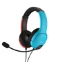 PDP Casque gaming filaire AIRLITE LVL40 Nintendo Switch Licence Officielle Microphone Flexible Bleu Néon Rouge Néon