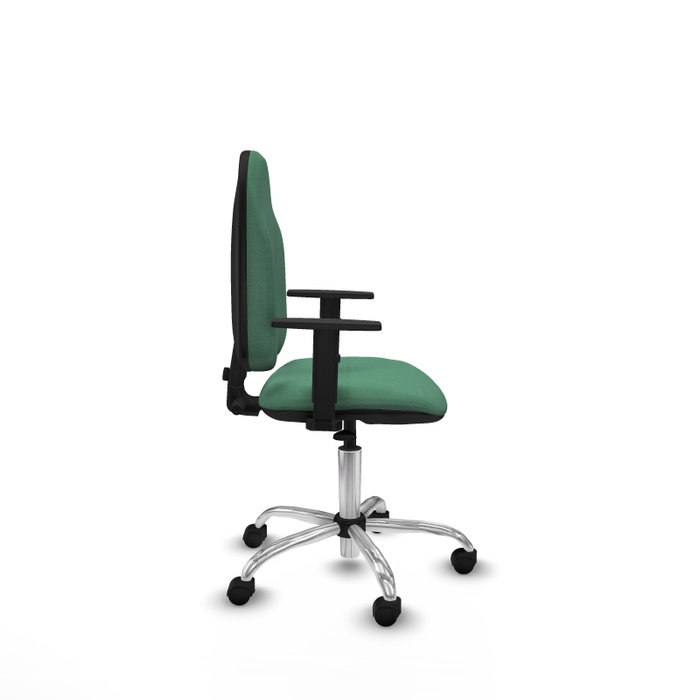 PIQUERAS Y CRESPO Chaise de bureau Algarra, Vert émeraude, Base chromée PIQUERAS Y CRESPO Chaise de bureau Algarra, Vert émeraude, Base chromée