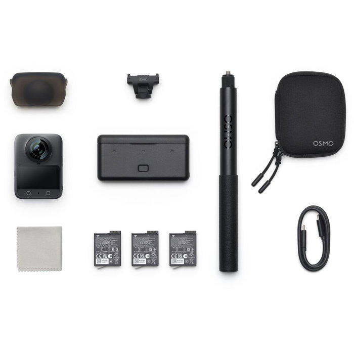 DJI Osmo 360 Bundle Aventure avec Capteur 1 Pouce et Accessoires
