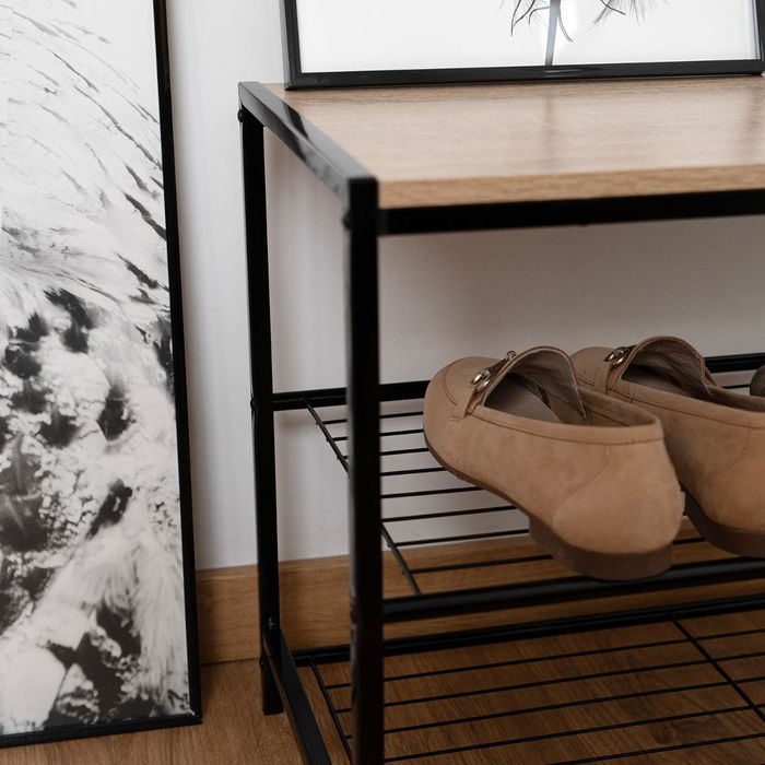 Range-chaussures Vinthera Moa Acier Noir 60 x 30 x 44,5 cm Range-chaussures Vinthera Moa Acier Noir 60 x 30 x 44,5 cm