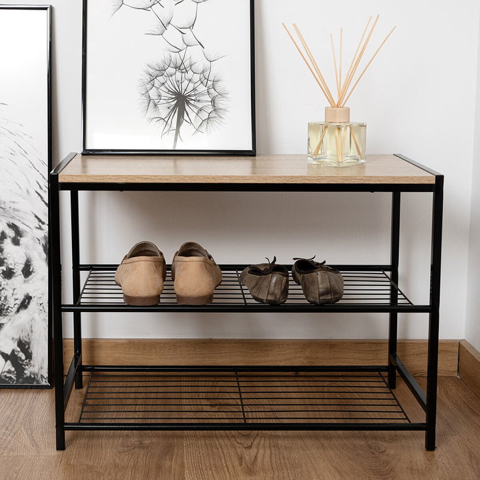 Vinthera Moa Meuble d'appoint Acier et Bois 60x30x44,5 cm Vinthera Moa Meuble d'appoint Acier et Bois 60x30x44,5 cm