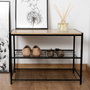Vinthera Moa Meuble d'appoint Acier et Bois 60x30x44,5 cm