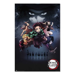 ERIK - Poster Demon Slayer Kimetsu no Yaiba - Affiche décorative 91,5 x 61 cm - Impression haute qualité papier brillo 150 g