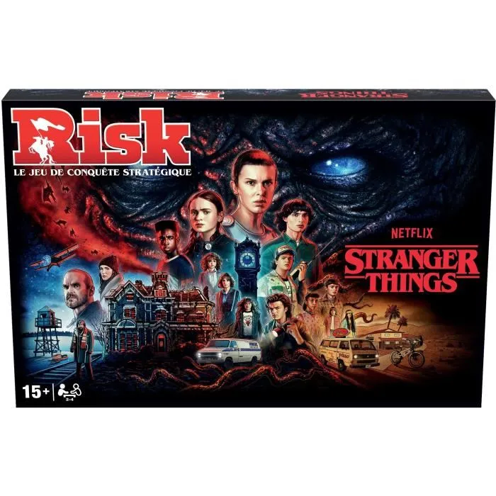 Winning Moves RISK Stranger Things - Jeu de société stratégique - Édition spéciale - À partir de 15 ans - Durée de jeu 120 min