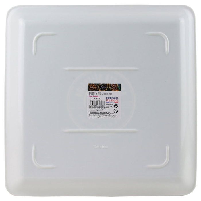 Saveur et Degustation Plateau de service en mélamine 30x30 cm