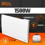 Warm Tech Radiateur fixe à inertie fonte 1500 W WTFURIUS15 Blanc