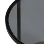 BigBuy Home Table d'appoint Noir Naturel Verre Fer