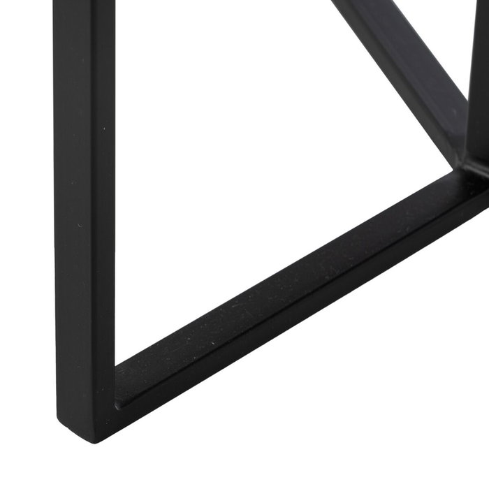 BigBuy Home Table d'appoint Noir Naturel Verre Fer BigBuy Home Table d'appoint Noir Naturel Verre Fer