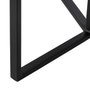 BigBuy Home Table d'appoint Noir Naturel Verre Fer