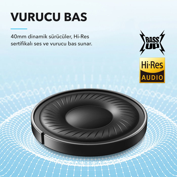 Casque Soundcore Q20i Blanc