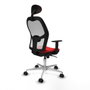 Piqueras y Crespo Chaise de Bureau avec Appui-tête Jorquera 1D086N1 Rouge