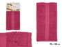 Berilo Serviette de bain unie 90x150 cm Grenat 80% coton 20% polyester (Set de 12)