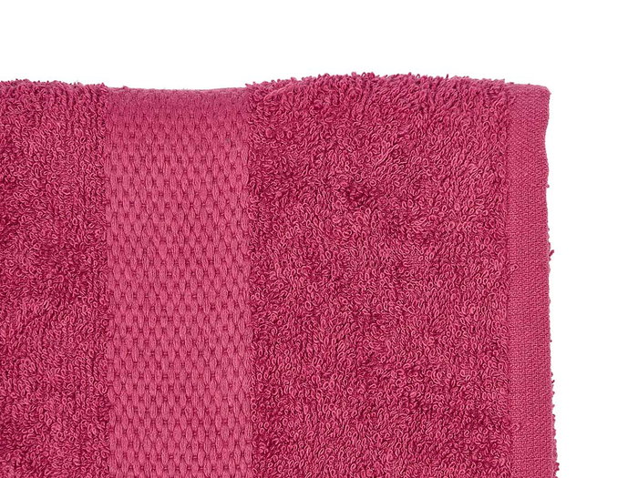 Berilo Serviette de bain unie 90x150 cm Grenat 80% coton 20% polyester (Set de 12)