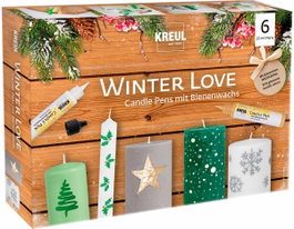 Kreul Set de 6 feutres de peinture pour bougies Winter Love