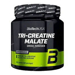 Biotechusa Tri-Creatine Malate Neutro 300 g - Malate de Créatine en Poudre Neutre