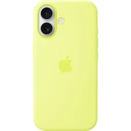 Apple Coque en silicone avec MagSafe pour iPhone 17 - Jaune néon