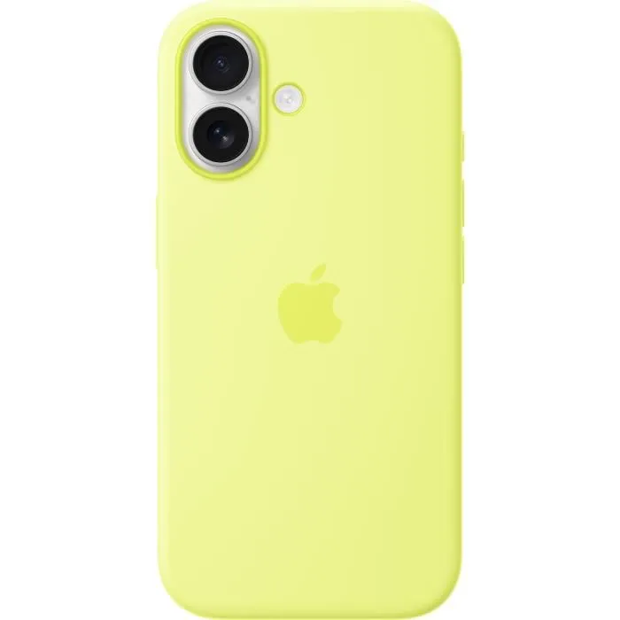 Apple Coque en silicone avec MagSafe pour iPhone 17 - Jaune néon Apple Coque en silicone avec MagSafe pour iPhone 17 - Jaune néon