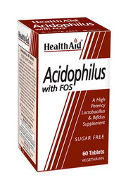 HEALTH AID ACIDOPHILUS Mega potency avec FOS 60 comprimés