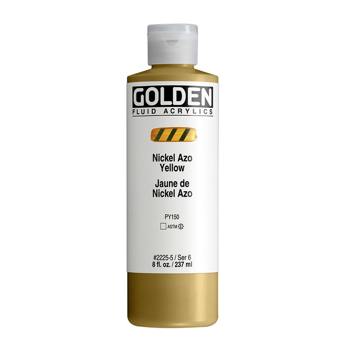 Golden Jaune Nickel Azo Peinture Acrylique Fluide 237 ml Golden Jaune Nickel Azo Peinture Acrylique Fluide 237 ml