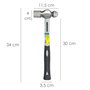 WOLFPACK LINEA PROFESIONAL Martillo de bola 650g avec manche en fibre de verre