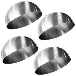 Lily Cook Lot de 4 Moules Coupole 8x4 cm en Acier Inoxydable