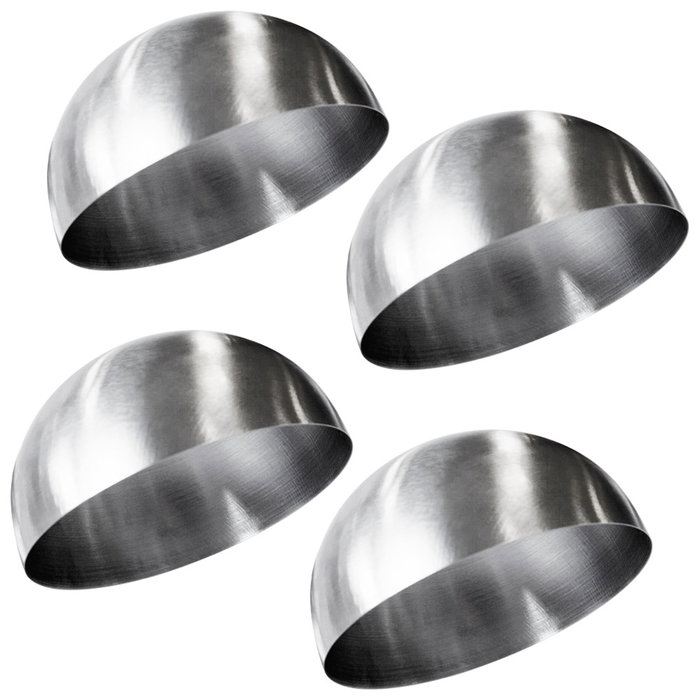 Lily Cook Lot de 4 Moules Coupole 8x4 cm en Acier Inoxydable Lily Cook Lot de 4 Moules Coupole 8x4 cm en Acier Inoxydable