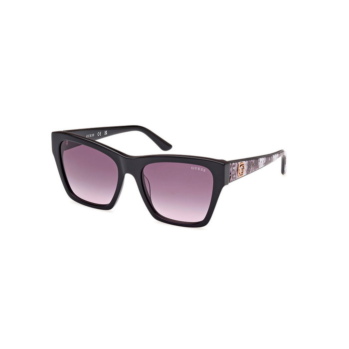 Guess Gafas Lunettes de Soleil Femme GU00113 01B Carrées Noires Verre 55mm