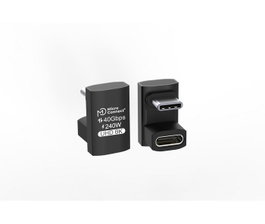 MicroConnect Adaptateur USB4 3x2 USB-C à double angle, 240W, 40Gbps