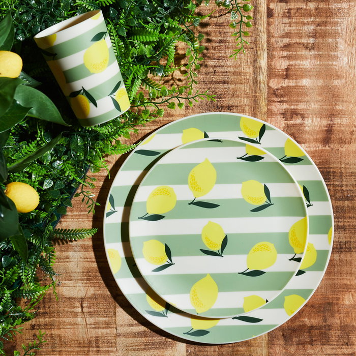 Home Deco Factory Plat à dessert BAIN DE SOLEIL 20 cm en polipropileno
