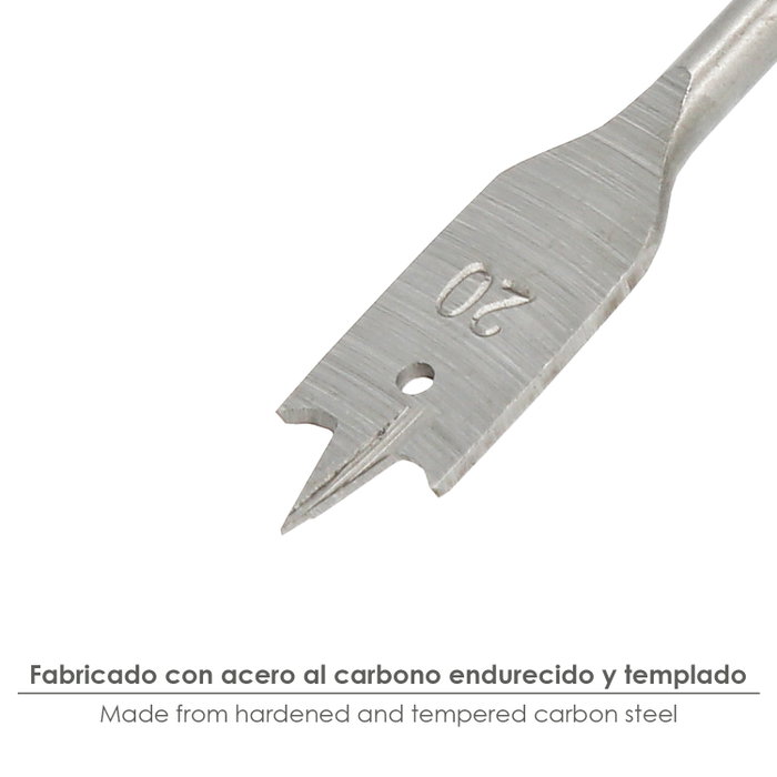 WOLFPACK LINEA PROFESIONAL Mèche à bois plate 3 pointes 20,00 mm