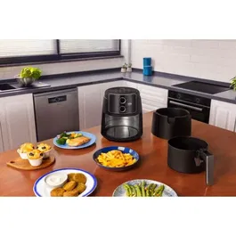Beko FRL2242B Friteuse sans huile multifonction 3.9 L (0.8 kg frites) 1500 W Noir avec minuteur et sécurité coupe-circuit