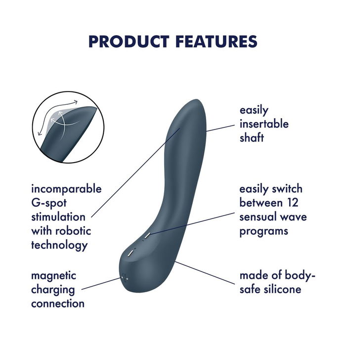 Vibrateur G-Spot Satisfyer Bleu foncé