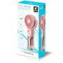 Thulos TH-MFN-01 Mini ventilateur portable avec brumisateur, 4 vitesses, rechargeable, couleur rose
