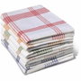 Home Linge Passion Lot de 6 torchons de cuisine multicolores à carreaux