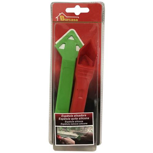 Burcasa Lot de 2 spatules alisadoras et retire-silicone en ABS Burcasa Lot de 2 spatules alisadoras et retire-silicone en ABS