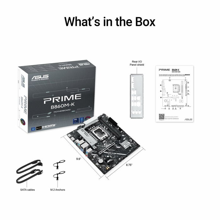Asus Prime B860M-K micro ATX Intel B860 DDR5 Asus Prime B860M-K micro ATX Intel B860 DDR5