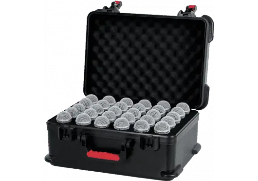 GATOR Étui en Polyéthylène pour 30 Microphones Gator Gtsa, 47x37x24 cm