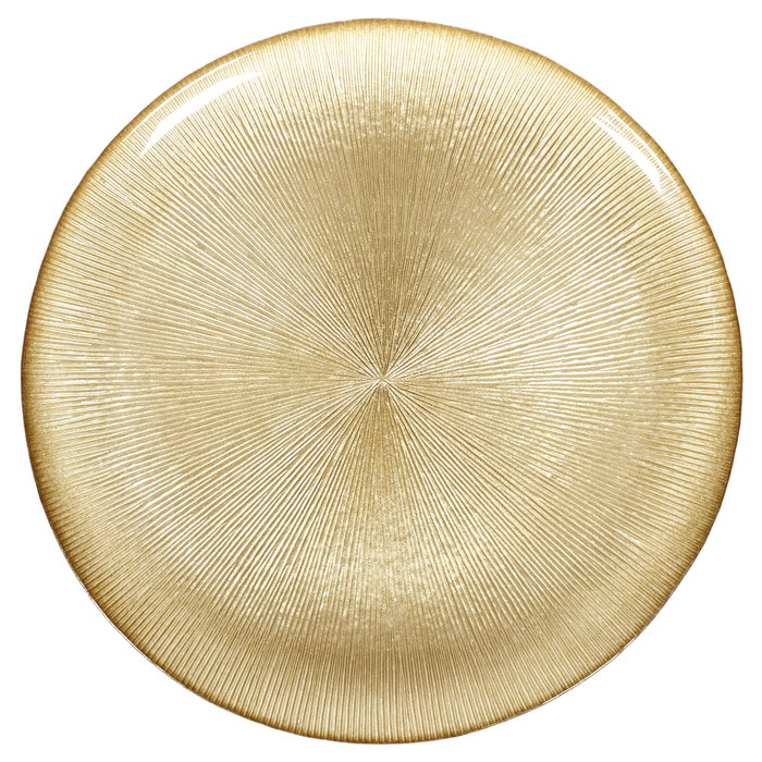 Home Deco Factory Plat plat Mirage doré 27 cm Home Deco Factory Plat plat Mirage doré 27 cm