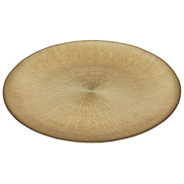 Home Deco Factory Plat plat Mirage doré 27 cm Home Deco Factory Plat plat Mirage doré 27 cm