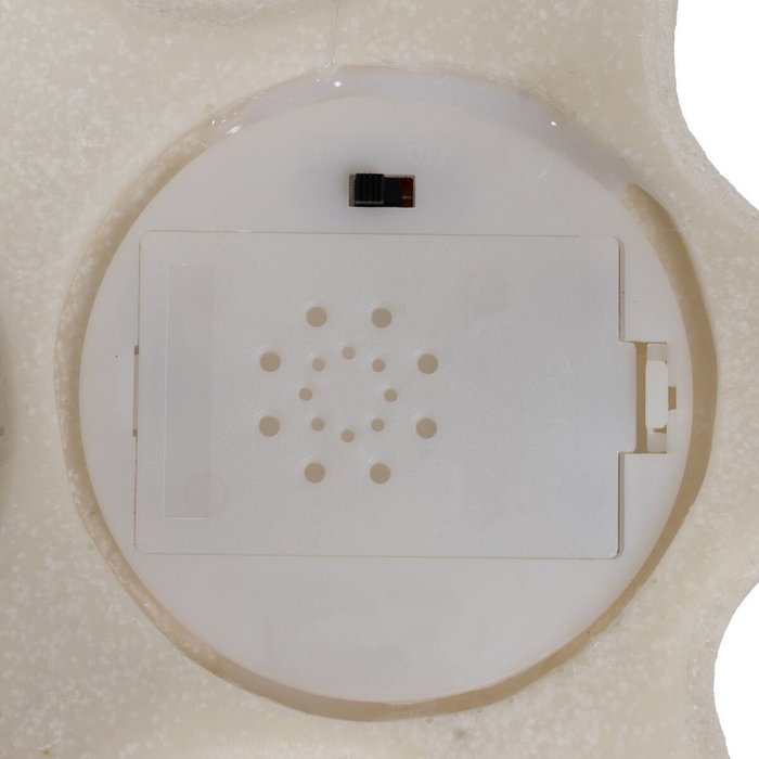 Lampe de bureau Blanc Résine Pierre Sable 16,7 x 15,5 x 6,5 cm