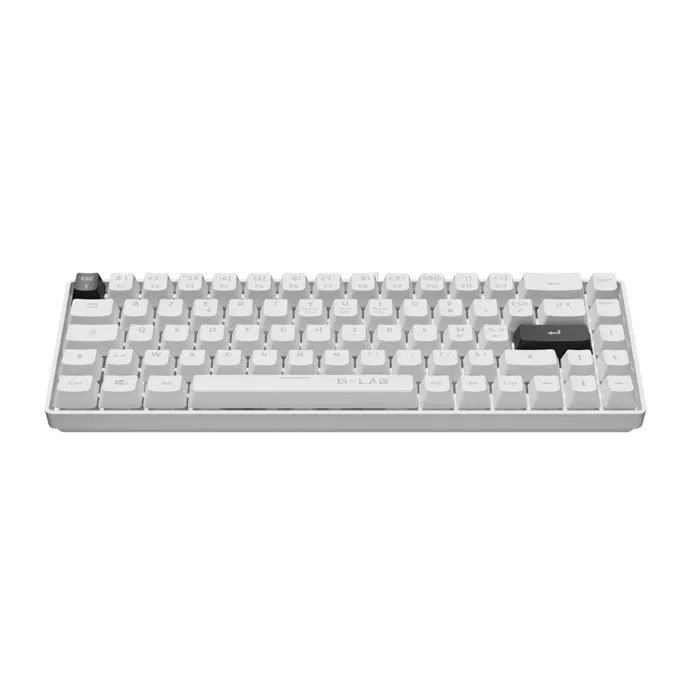 The G-Lab KEYZ HYDROGEN Clavier Gamer 60% Blanc The G-Lab KEYZ HYDROGEN Clavier Gamer 60% Blanc