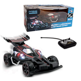 TACHAN Buggy Radio-Commandé Noir avec Lumières, Échelle 1:18, Modèle R/C T01010, Recommandé +14 ans