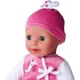 Simba Poupée Bébé Parlante Laura - Corps Souple 38 cm, 24 Sons (Piles Incluses) avec Yeux Dormeurs