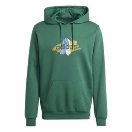 Sweat à capuche homme Adidas Codes Graphic Vert