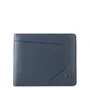 Piquadro Akron Portefeuille en cuir homme avec porte-documents détachable - Bleu