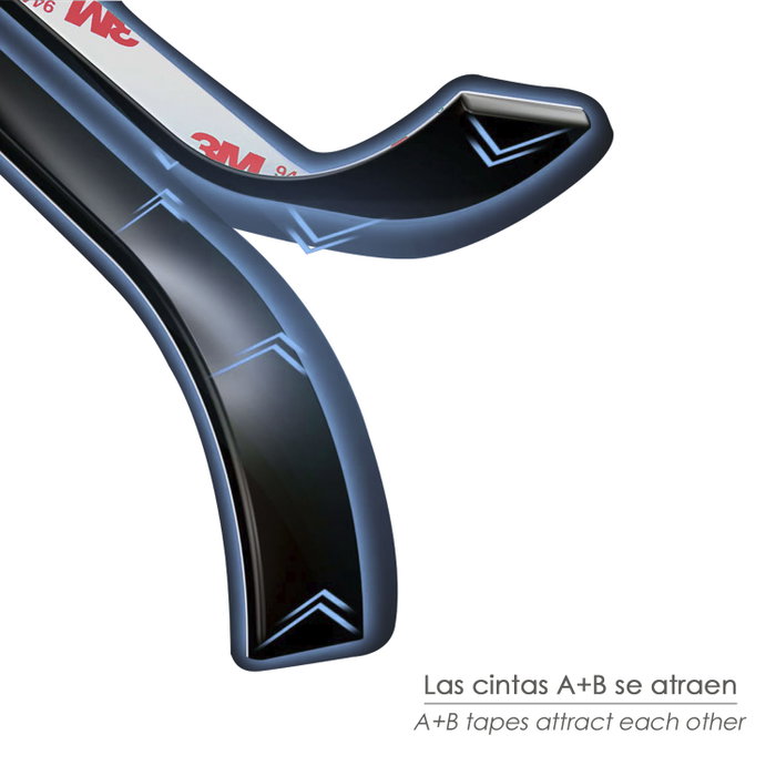WOLFPACK LINEA PROFESIONAL Cinta Magnética Adhesiva A+B 1+1m 15mm WOLFPACK LINEA PROFESIONAL Cinta Magnética Adhesiva A+B 1+1m 15mm