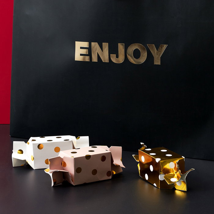 Party Time Set de 4 boîtes cadeaux en forme de bonbon