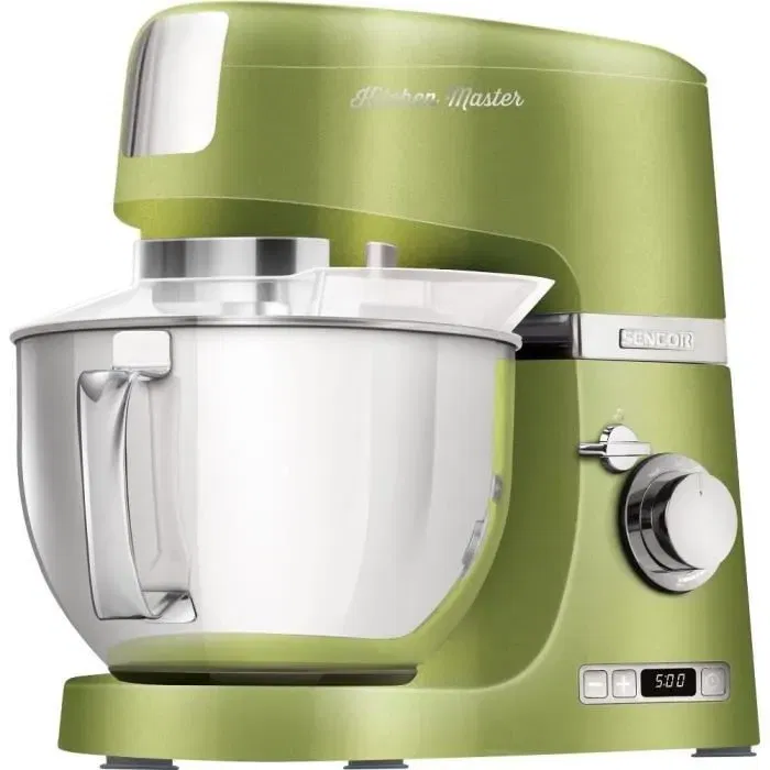 Sencor STM 7870GG Robot Pâtissier 1000 W, Bol Inox 4.5 L, 8 Vitesses, Éclairage LED, Pour Pétrir, Fouetter, Mélanger Sencor STM 7870GG Robot Pâtissier 1000 W, Bol Inox 4.5 L, 8 Vitesses, Éclairage LED, Pour Pétrir, Fouetter, Mélanger