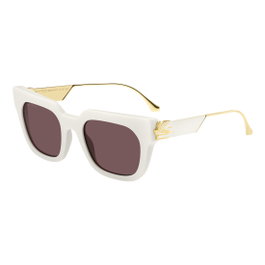 Etro ETRO-0027-G-S-SZJ Lunettes de soleil pour femme avec monture grise et verres rouges